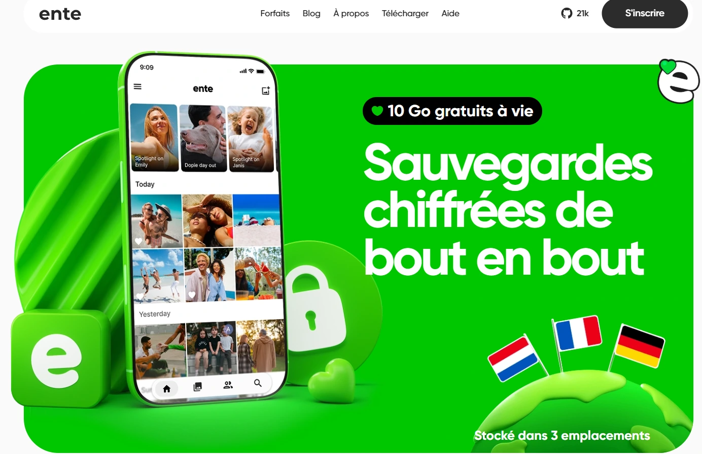 Ente.io pour stocker tes photos en toute sécurité