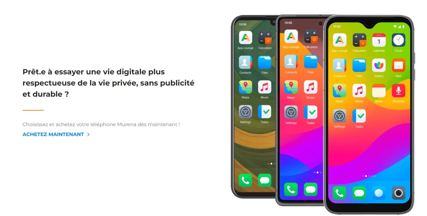Murena respecte votre vie privée