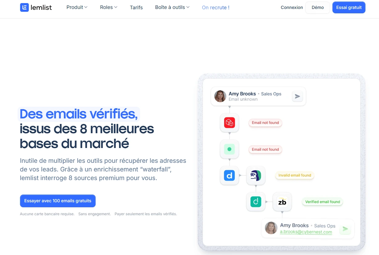 La prospection par email lemlist