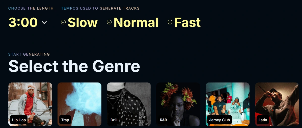 Générer de la musique avec Soundraw