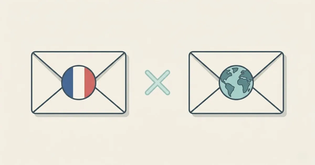 Illustration : comparatif Yopmail français vs Temp-Mail international