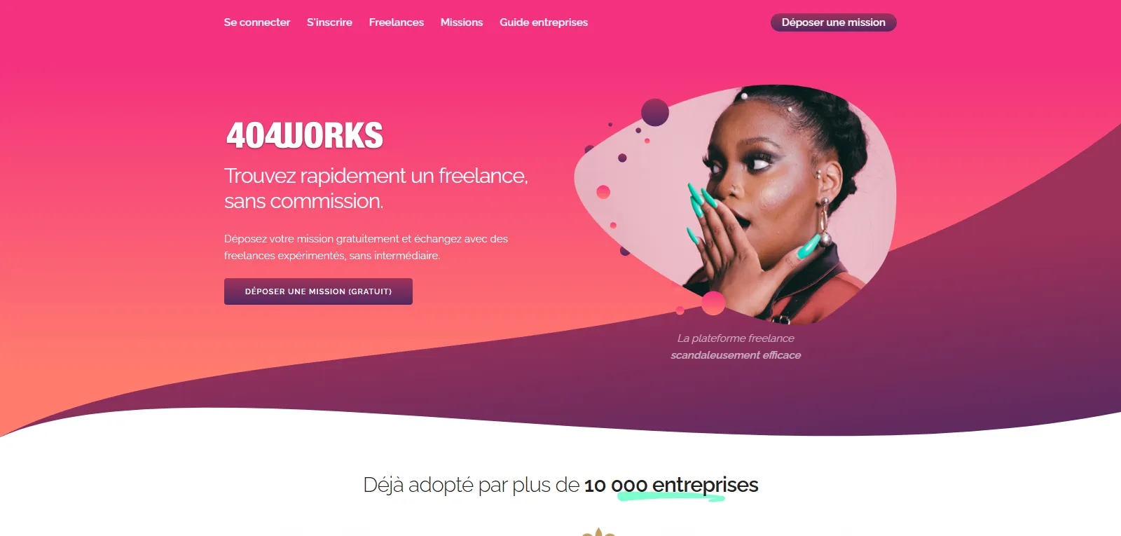 Capture d'écran de 404Works