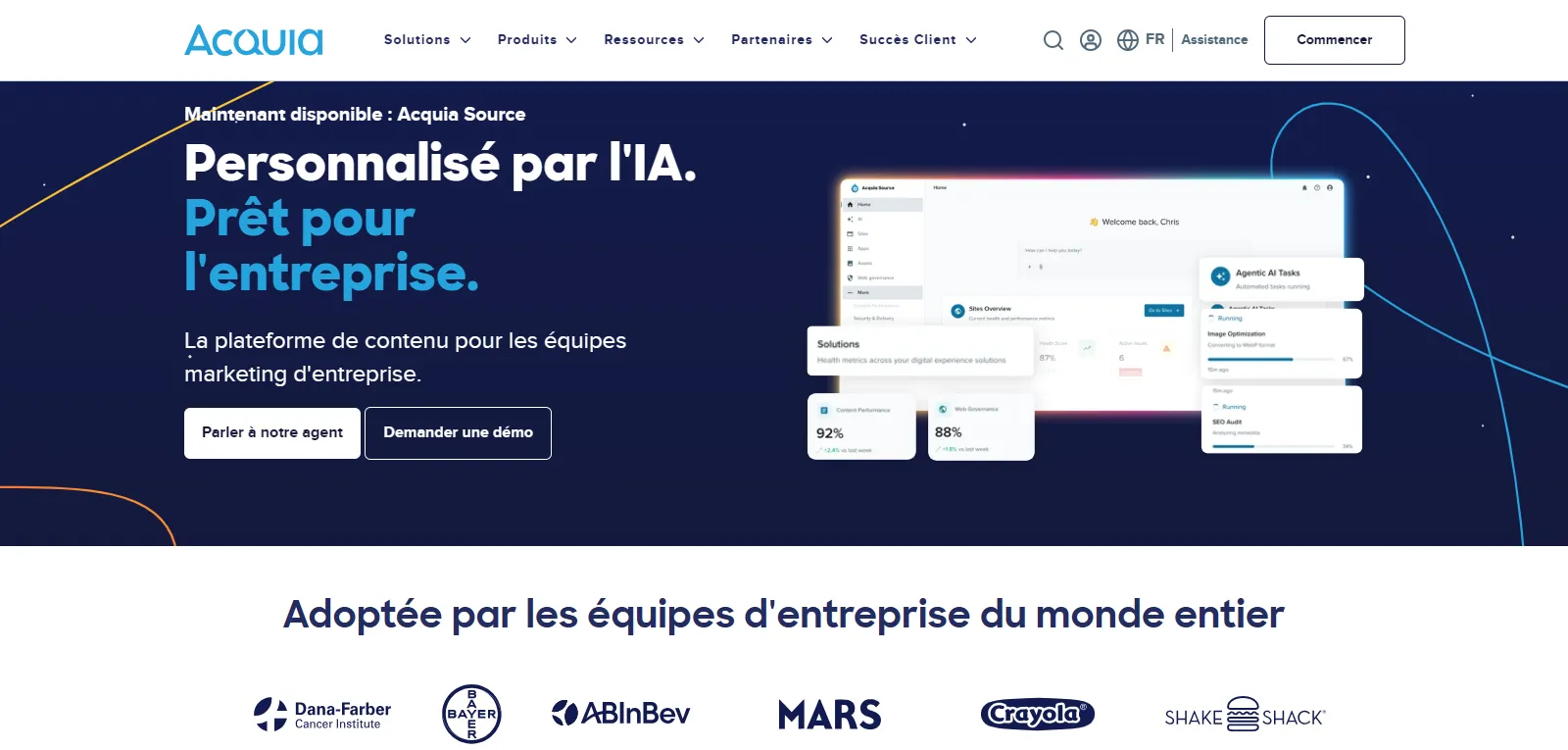 Capture d'écran de Acquia