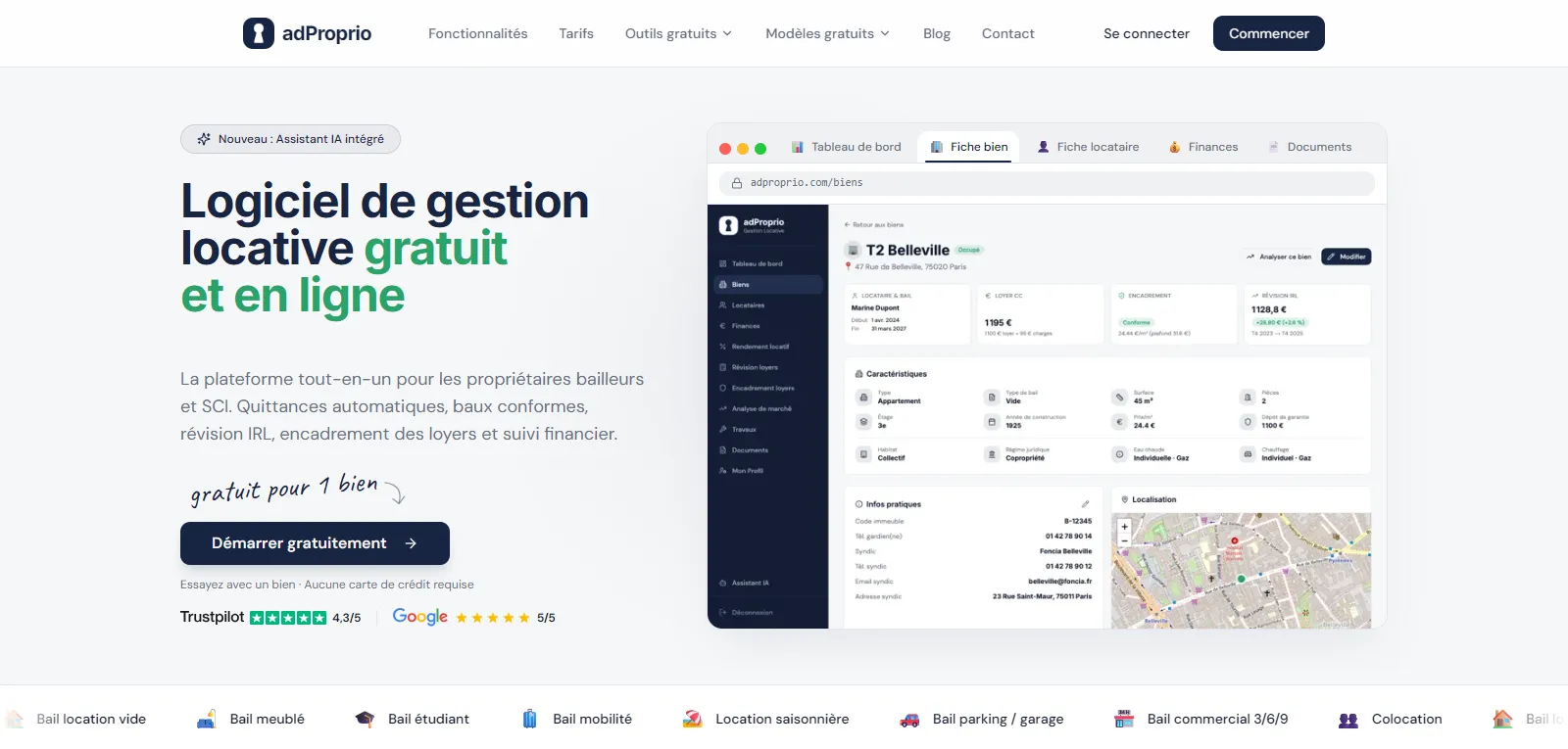 Capture d'écran de adProprio