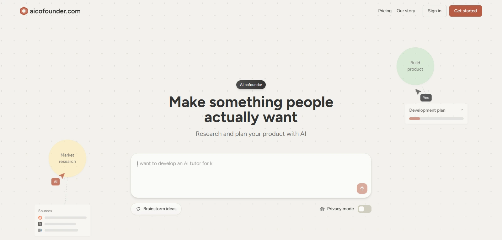 Screenshot de Aicofounder