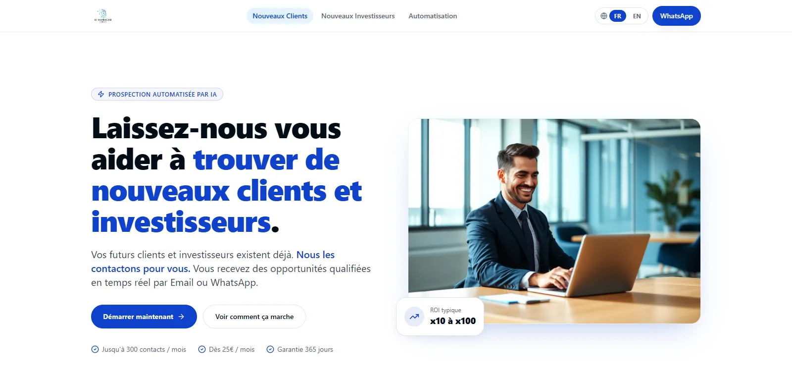 Capture d'écran de AI Manager Agency