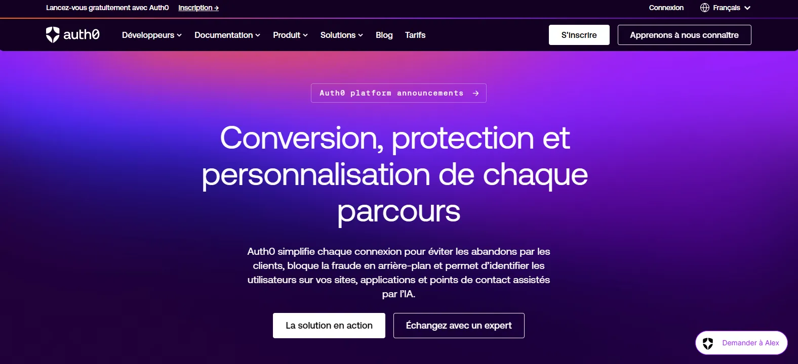 Capture d'écran de Auth0