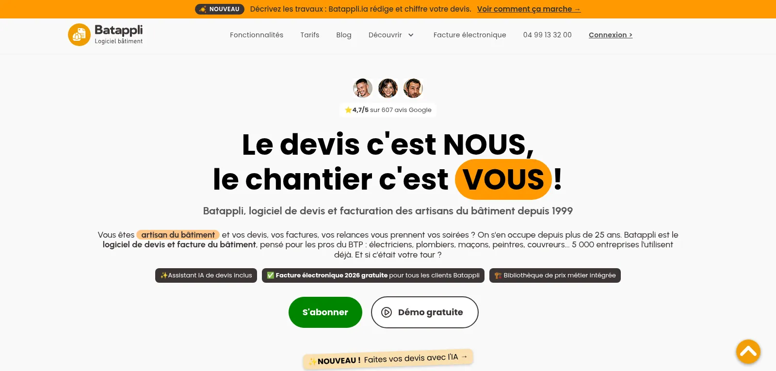 Capture d'écran de Batappli