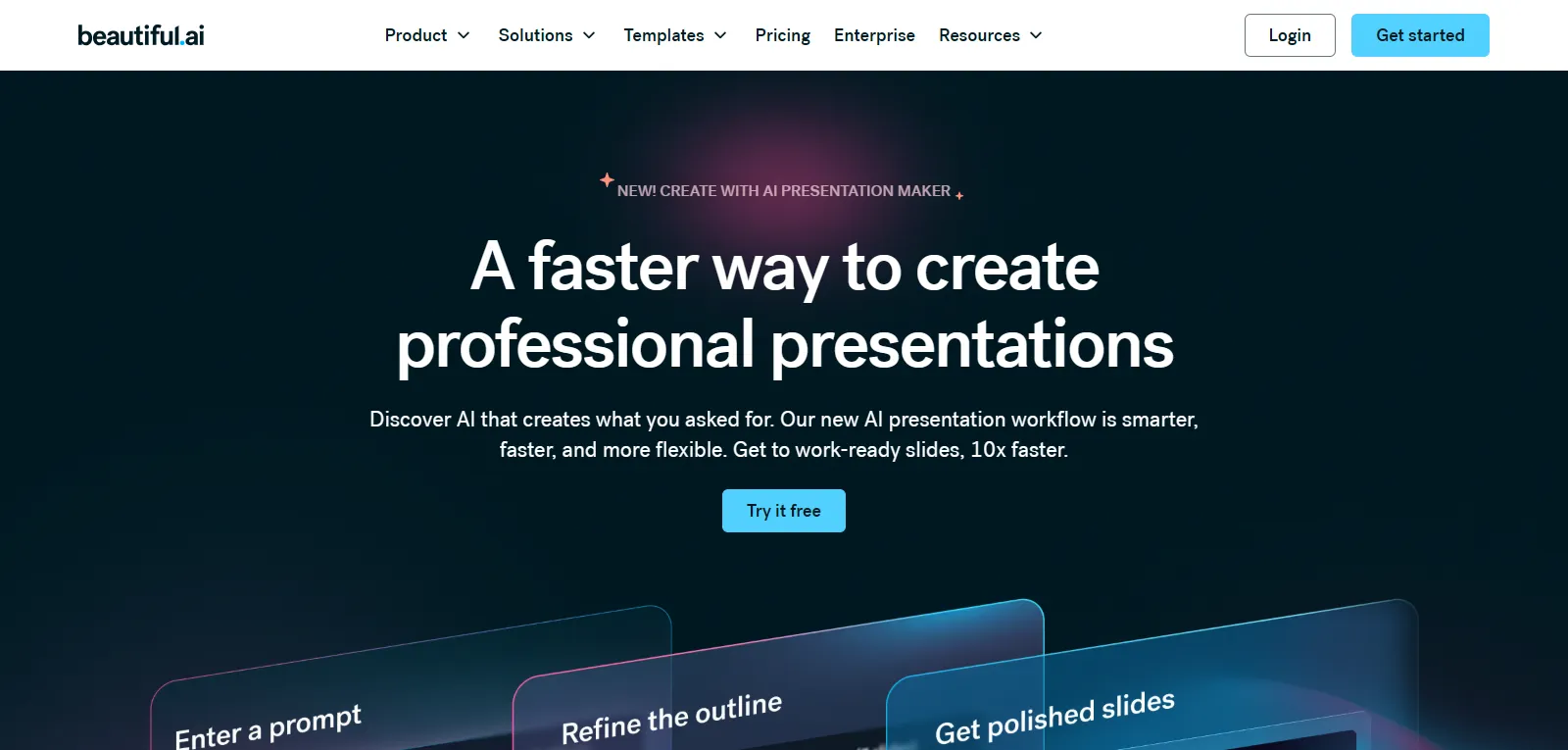Capture d'écran de Beautiful.ai