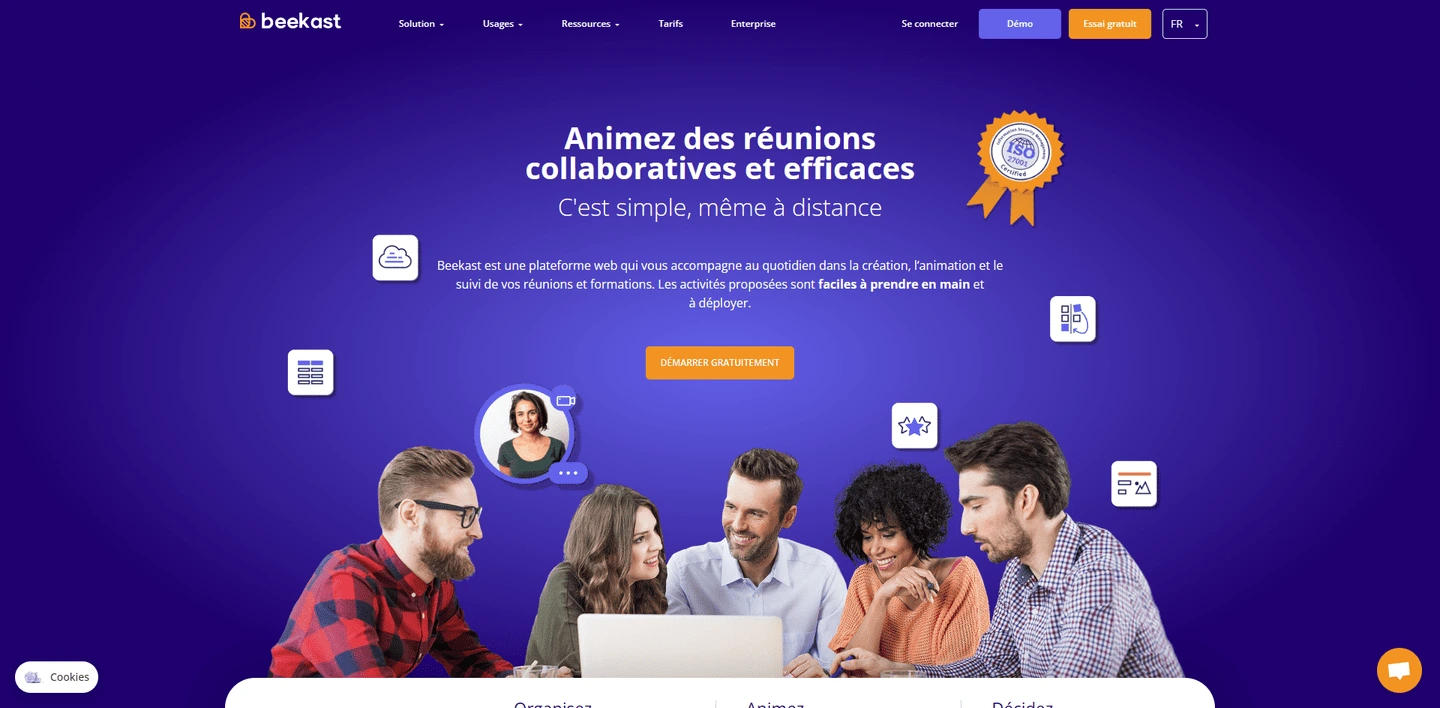 Capture d'écran de Beekast
