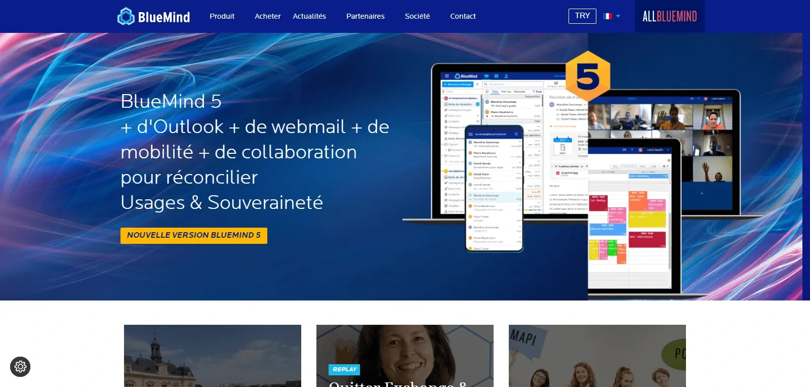 Screenshot de BlueMind