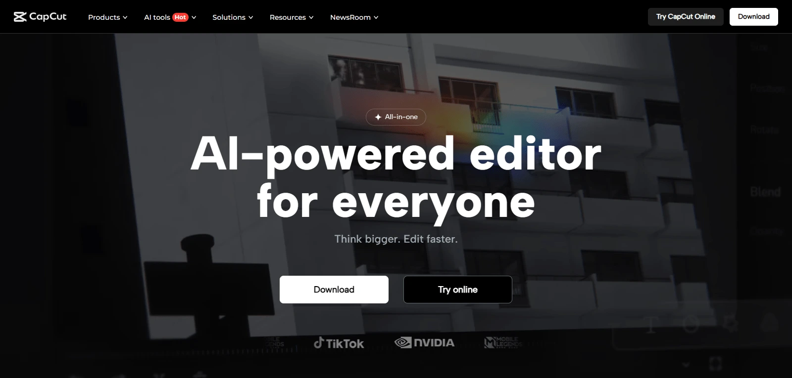 Screenshot de CapCut