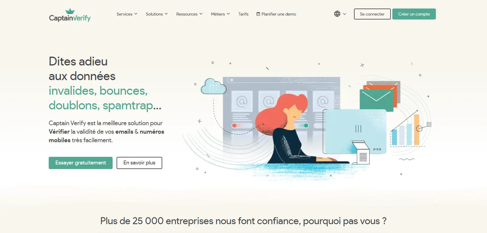 Capture d'écran de CaptainVerify