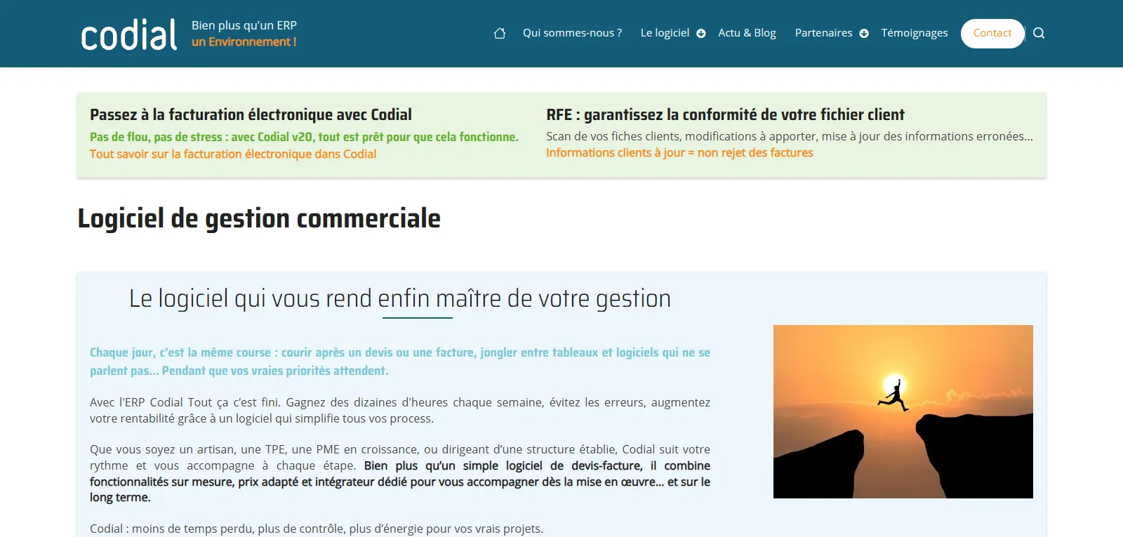 Interface Codial, ERP négoce multi-entrepôts