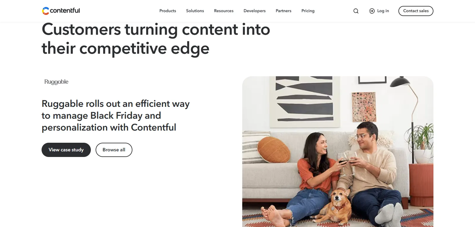 Capture d'écran de Contentful