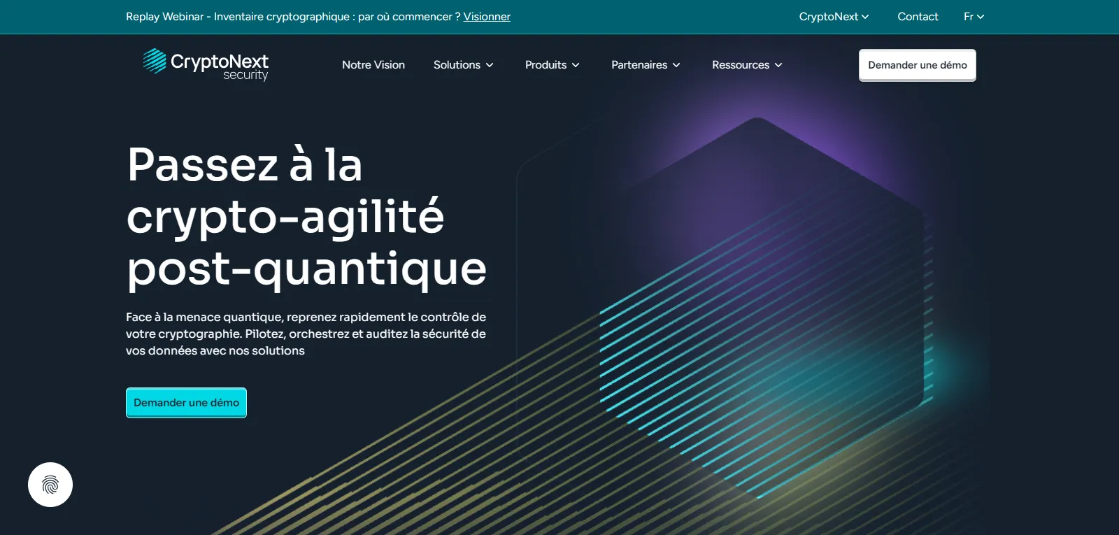 Capture d'écran de CryptoNext