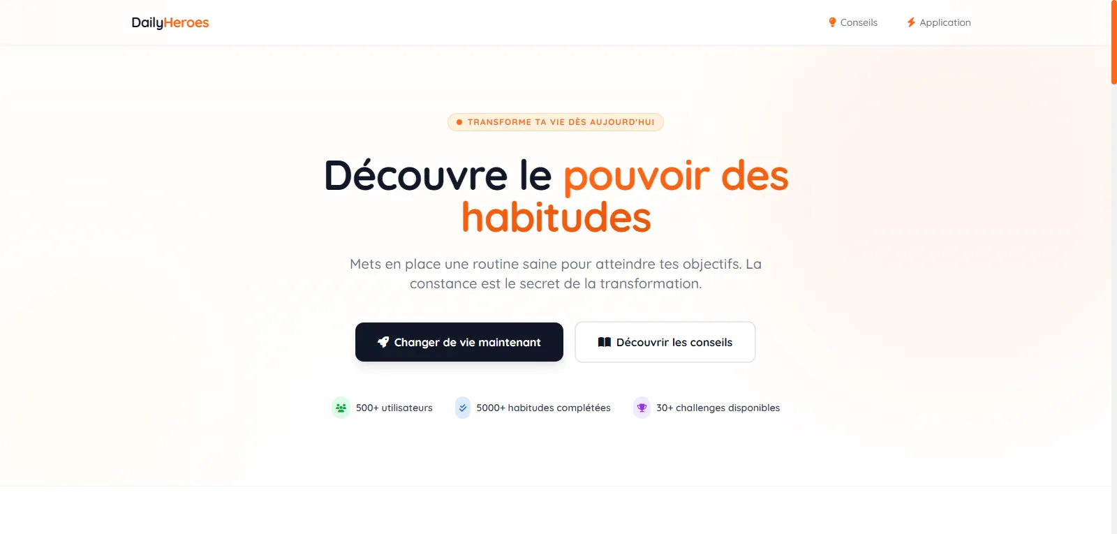 Capture d'écran de DailyHeroes