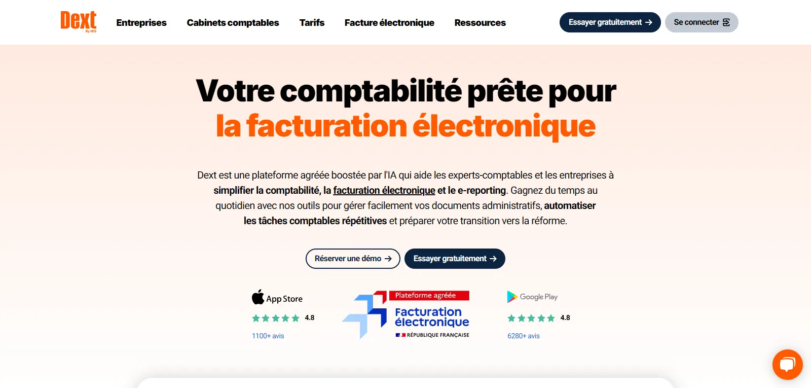 Capture d'écran de Dext