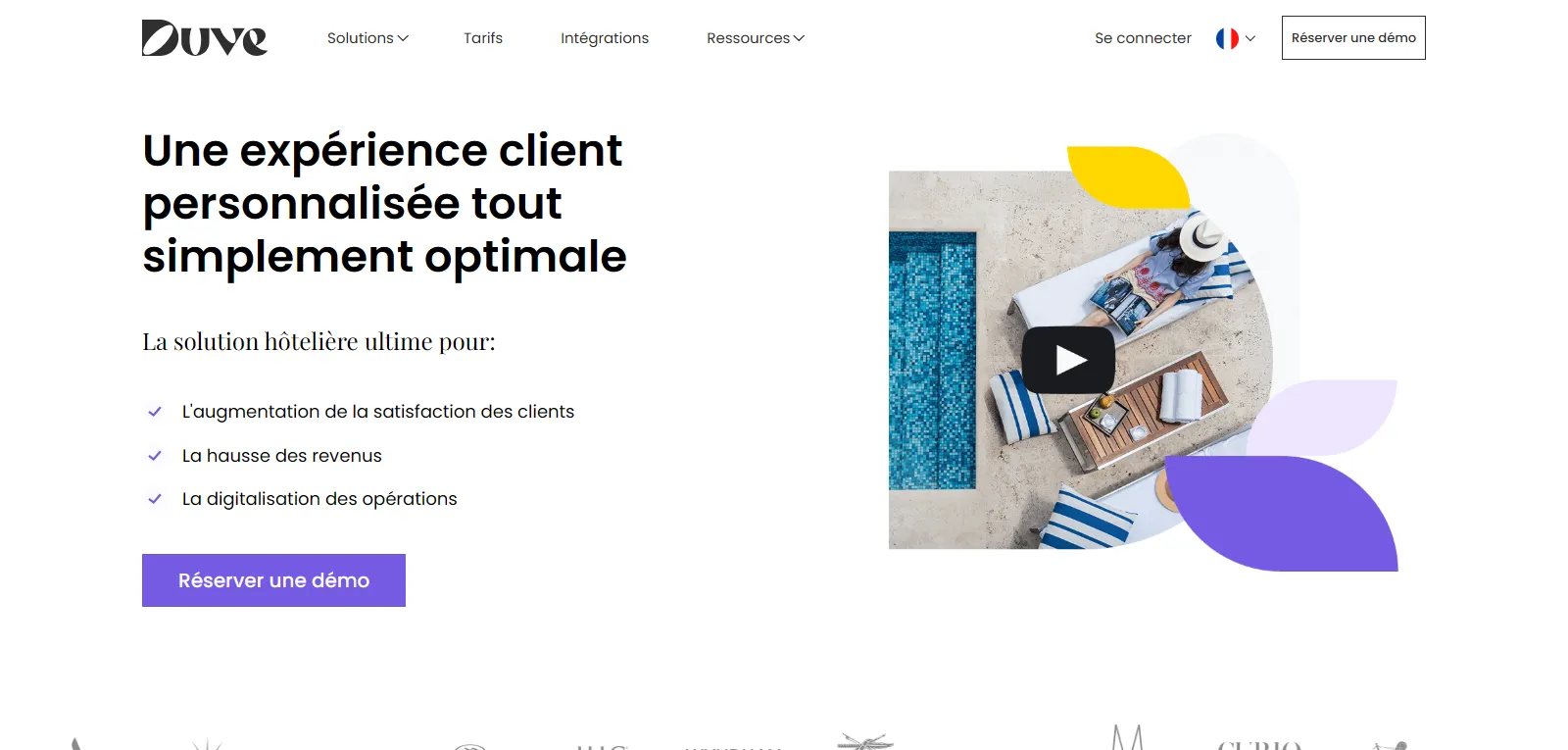 Duve : Plateforme d'expérience client omnicanale hôtellerie