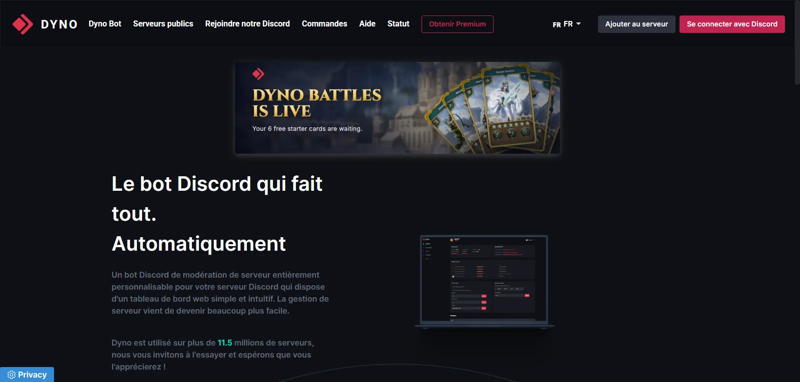 Capture d'écran de Dyno