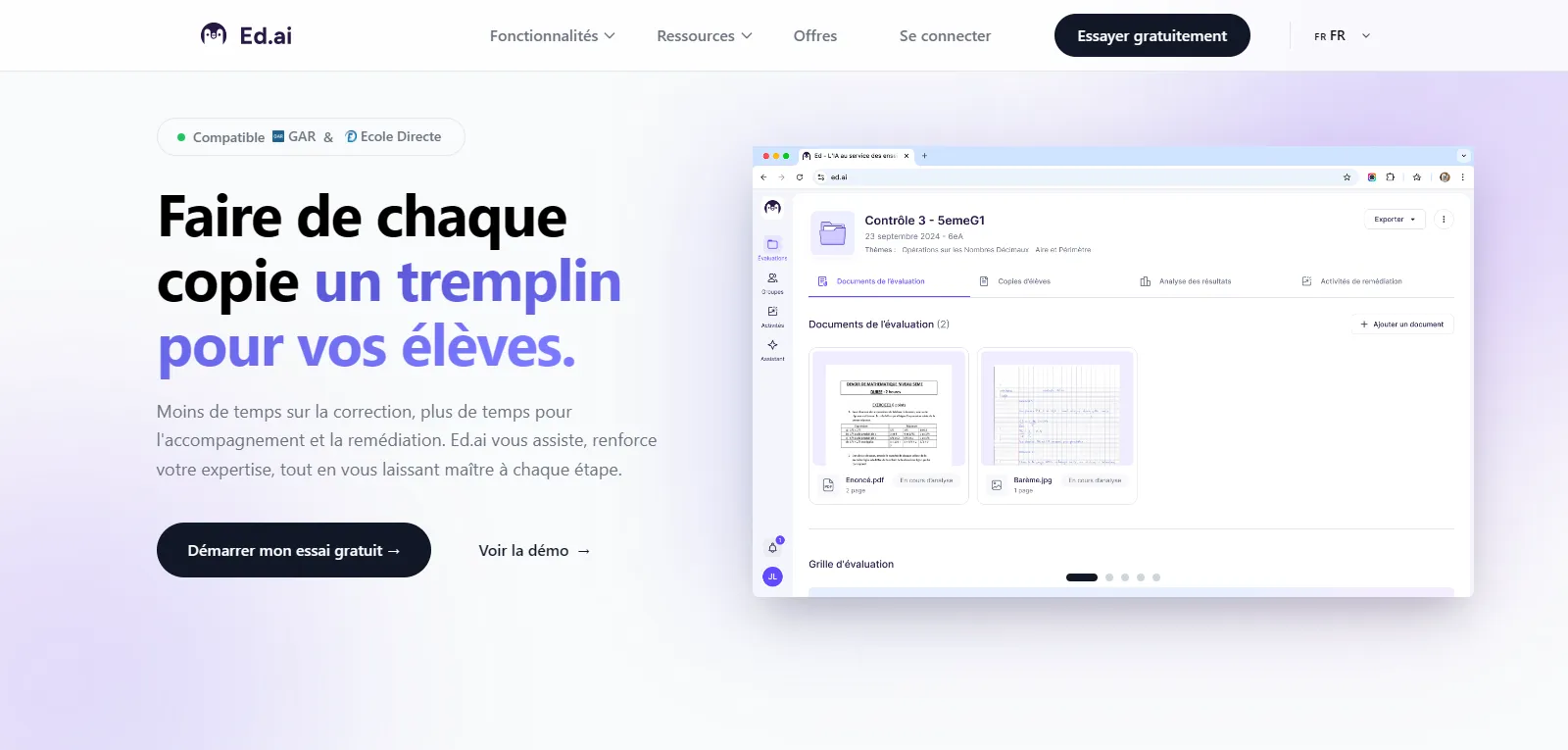 Ed.ai - Assistant pédagogique intelligent