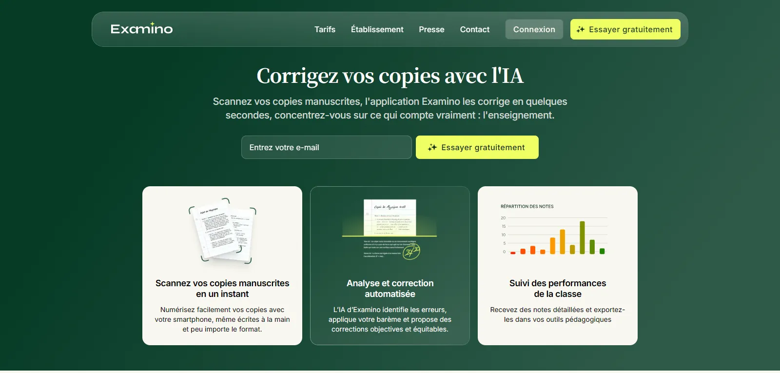 Capture d'écran de Examino