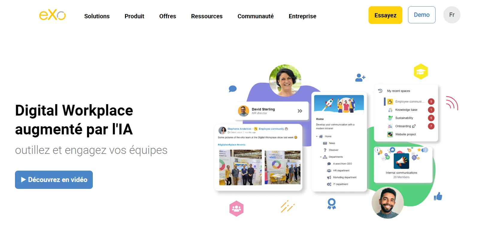 Capture d'écran de eXo Platform