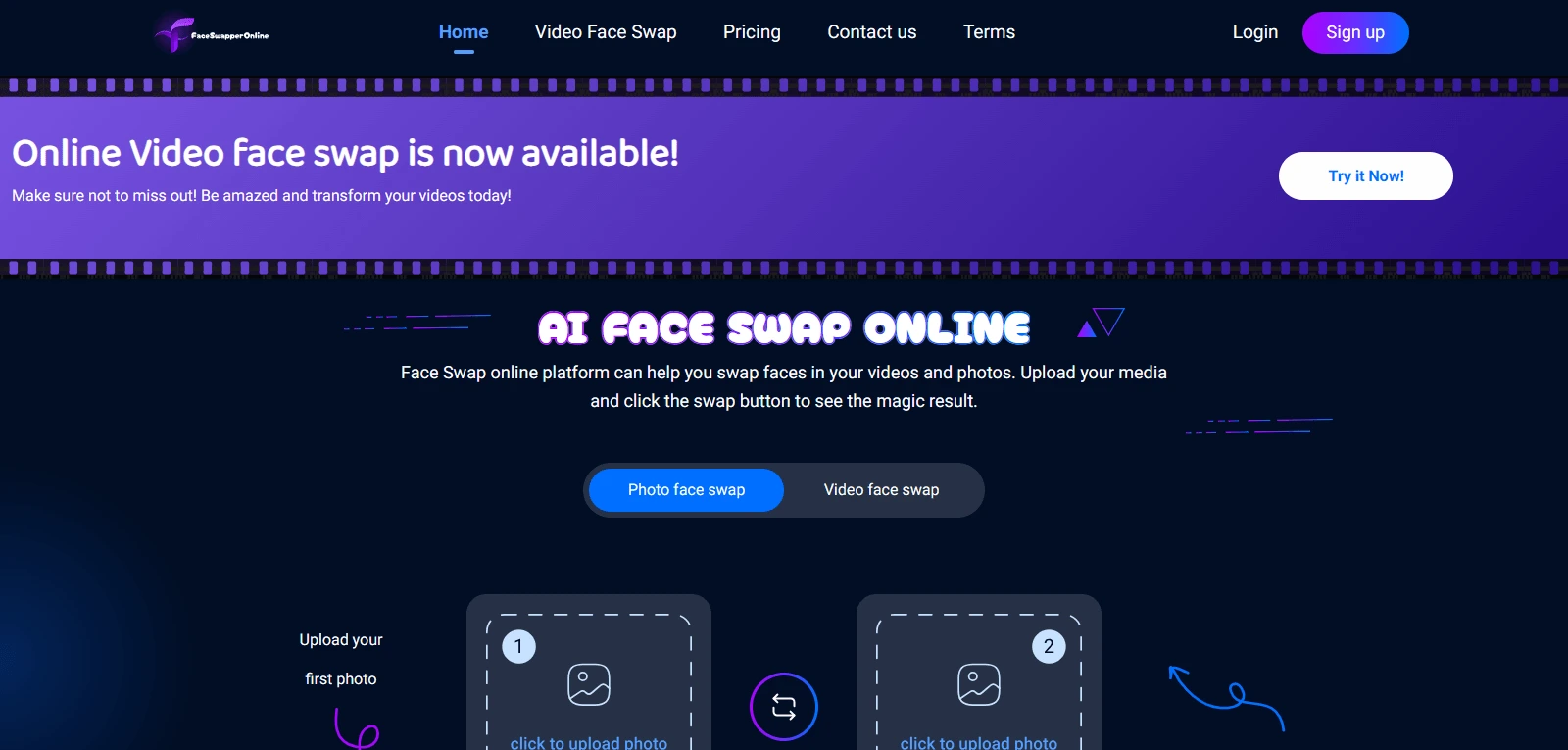 Screenshot de AI Face Swap Online
