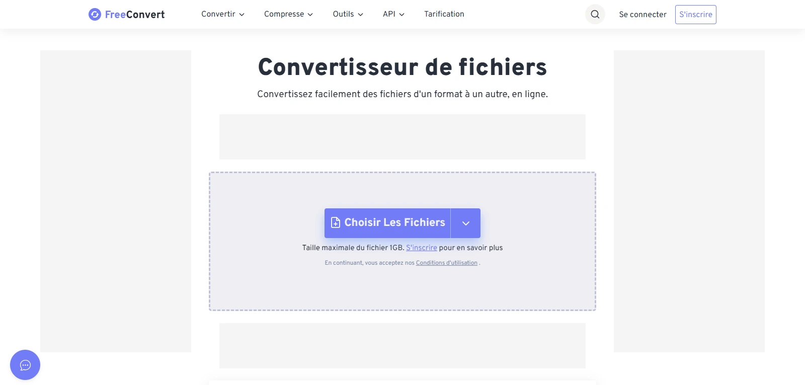 Screenshot de FreeConvert