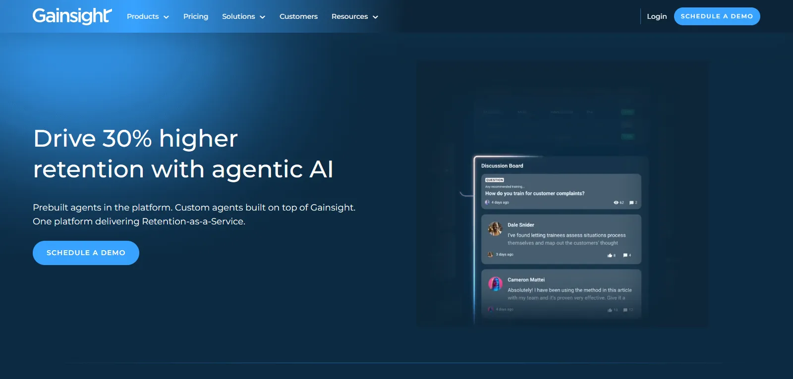 Gainsight, plateforme de gestion client et de rétention SaaS