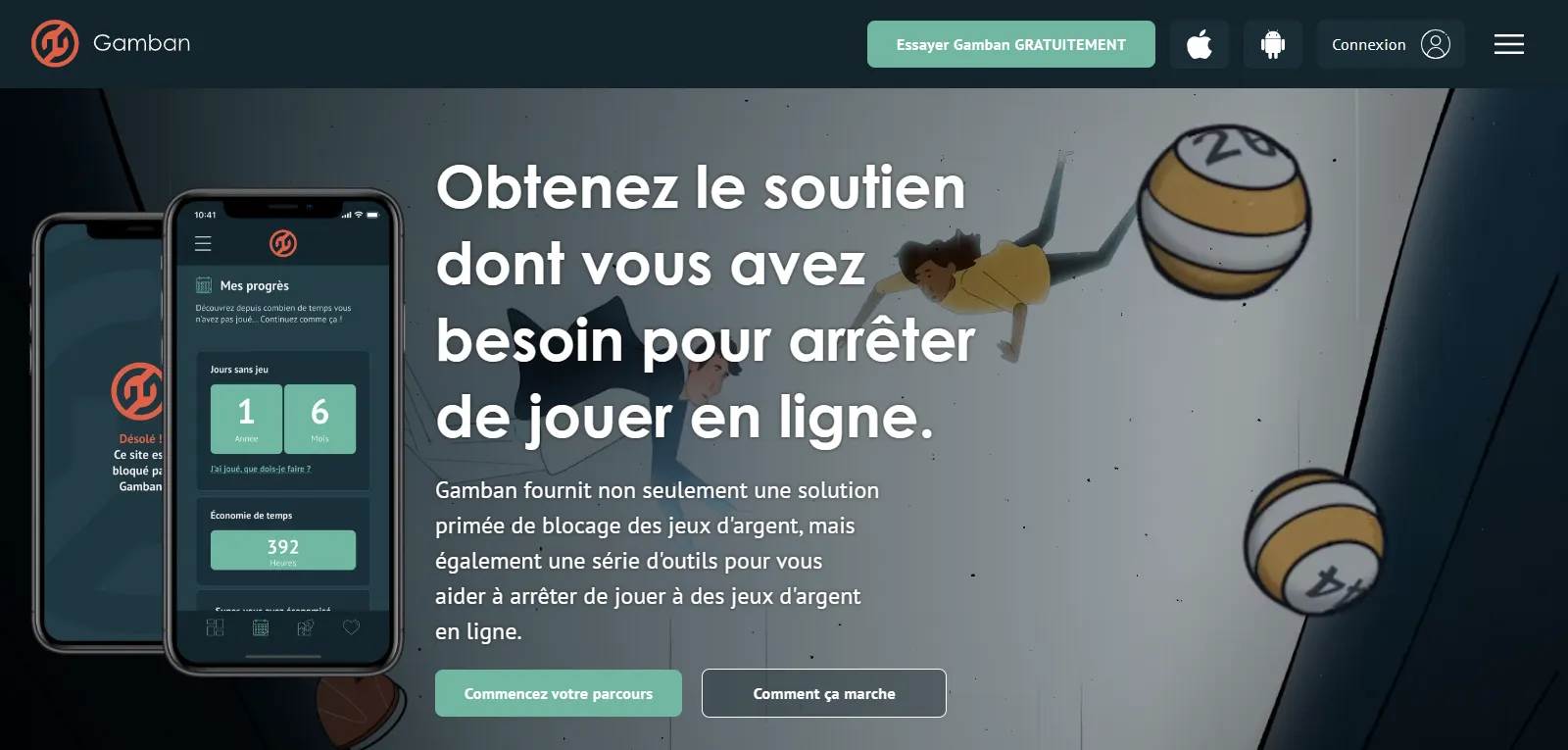 Capture d'écran de Gamban