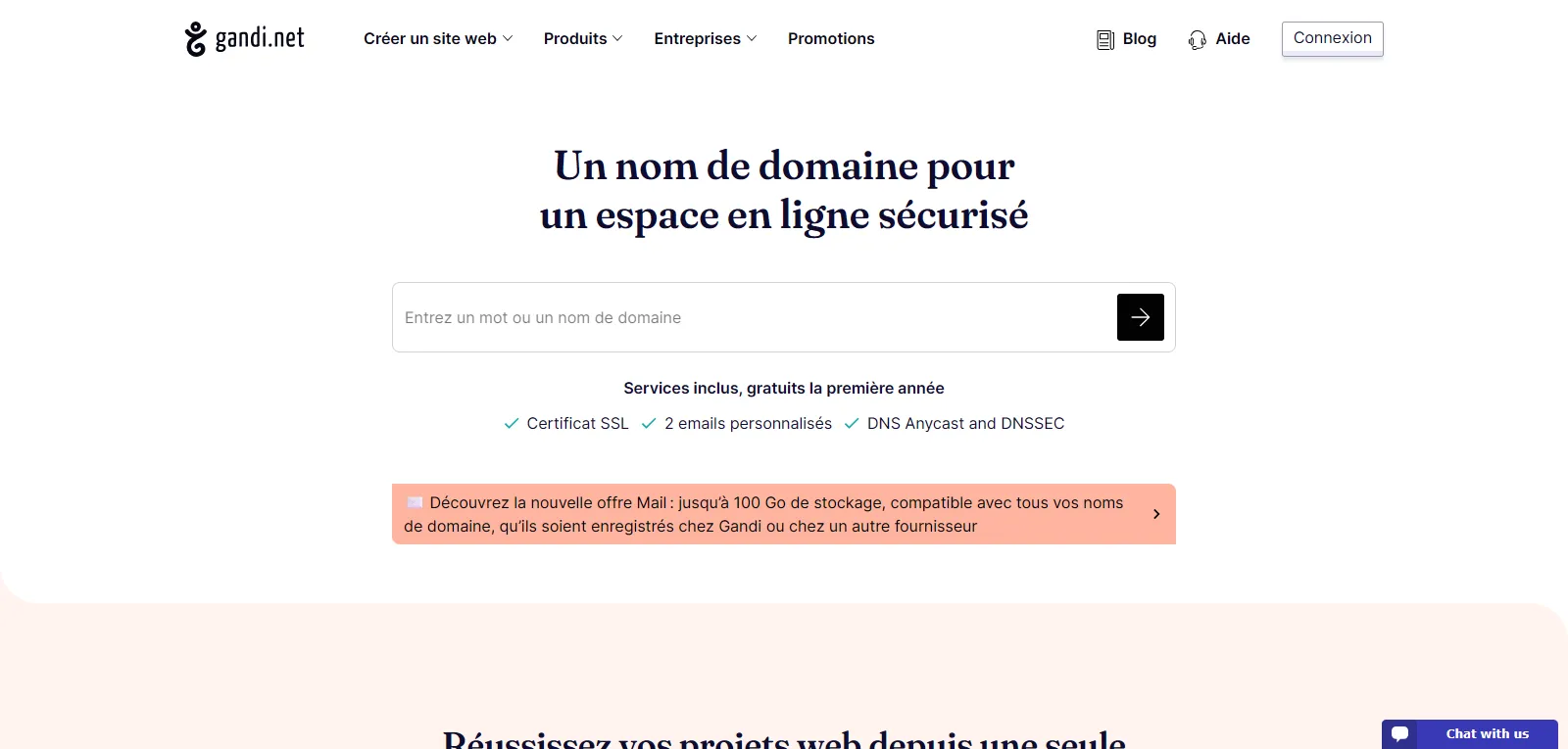 Capture d'écran de Gandi