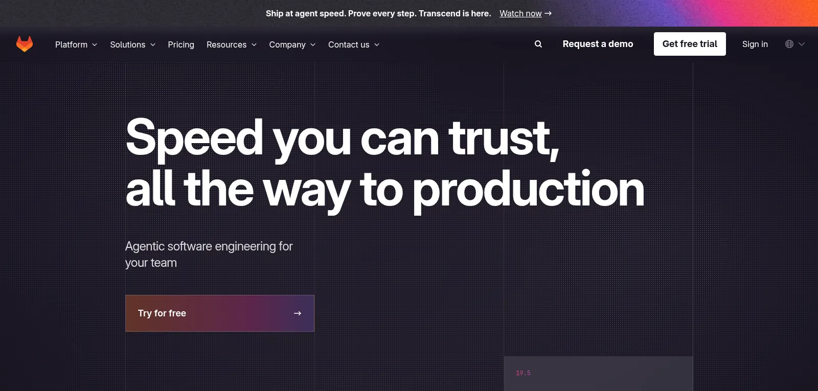 Capture d'écran de GitLab