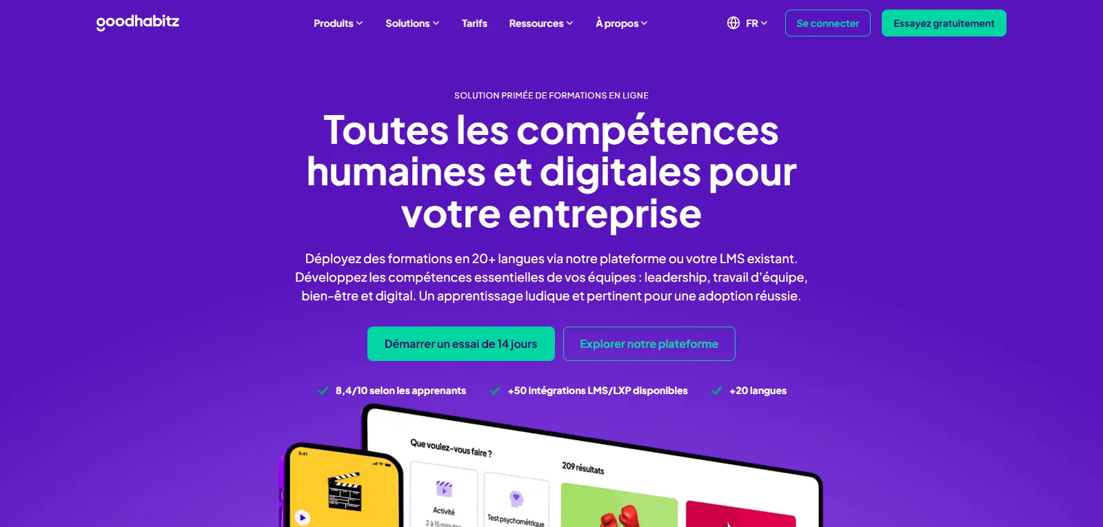 Capture d'écran de goodhabitz
