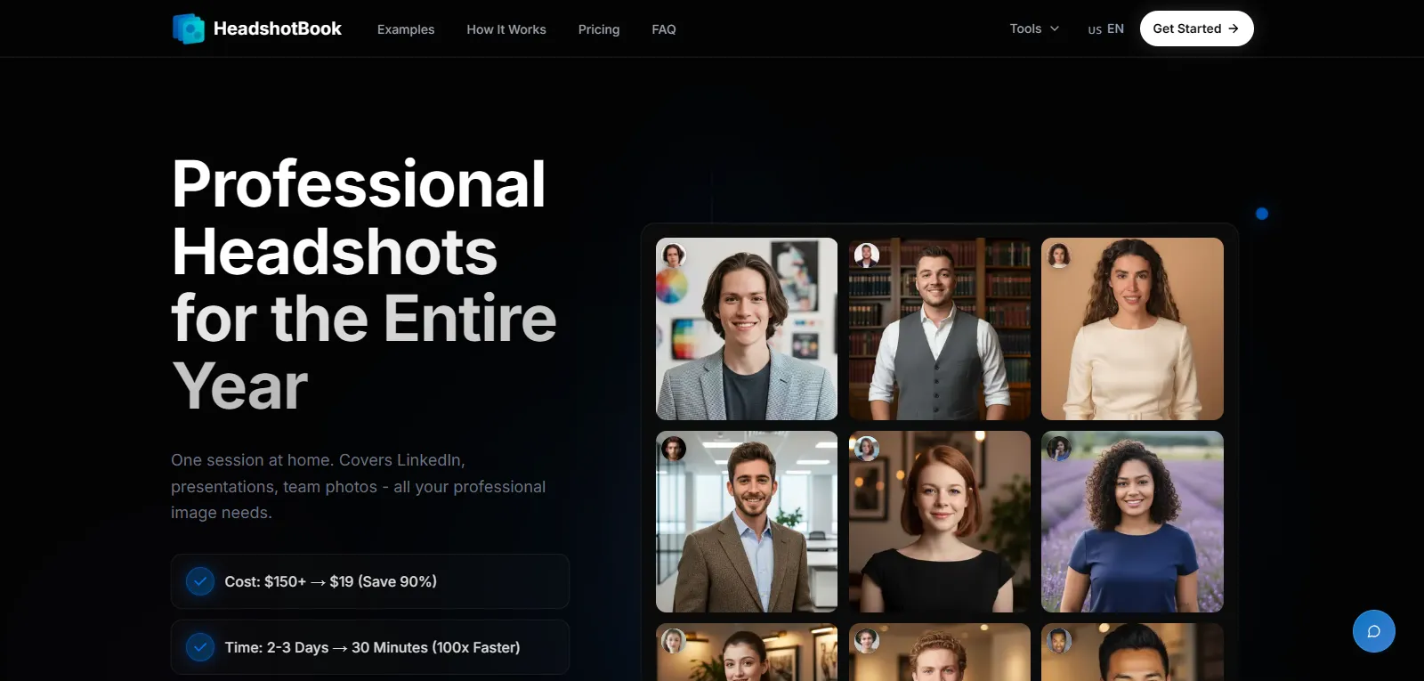 Capture d'écran de HeadshotBook