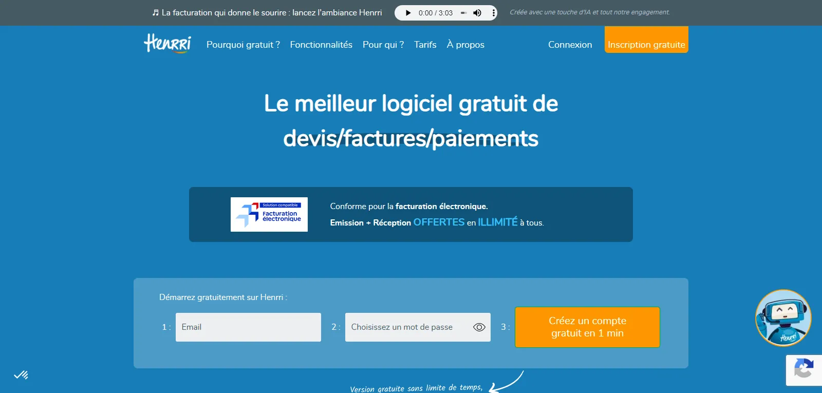 Capture d'écran de Henrri