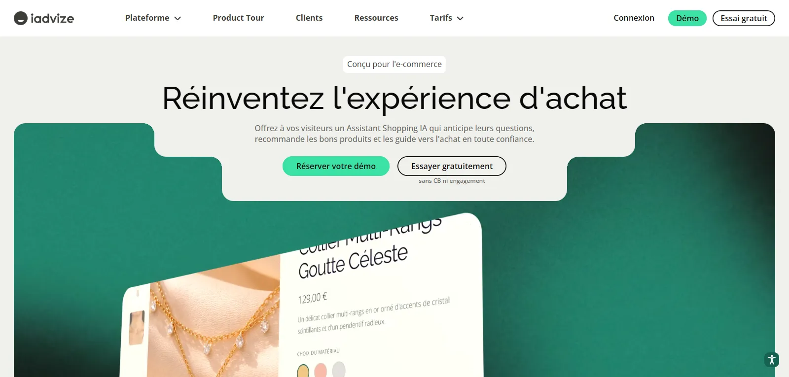 Capture d'écran de iAdvize