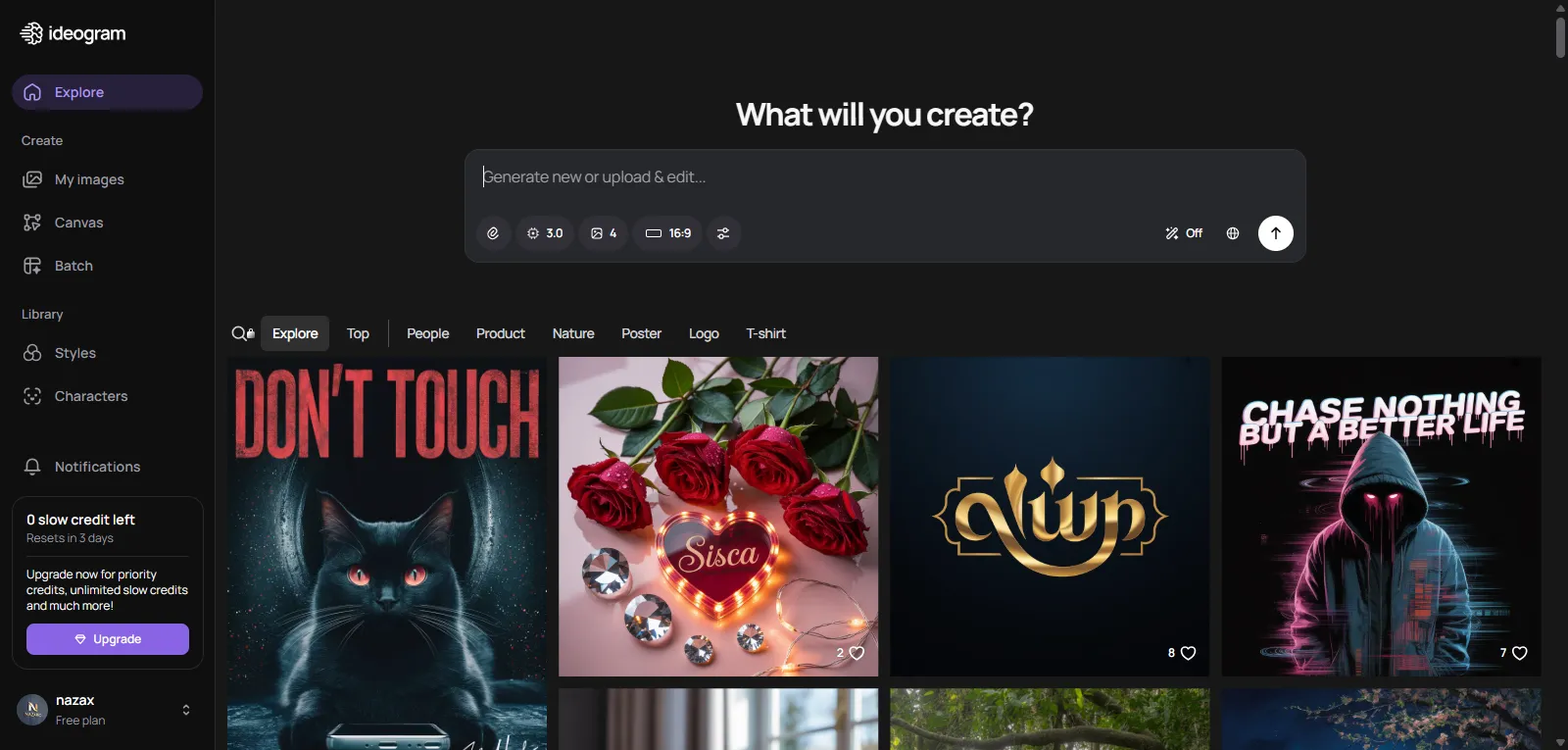 Capture d'écran de Ideogram