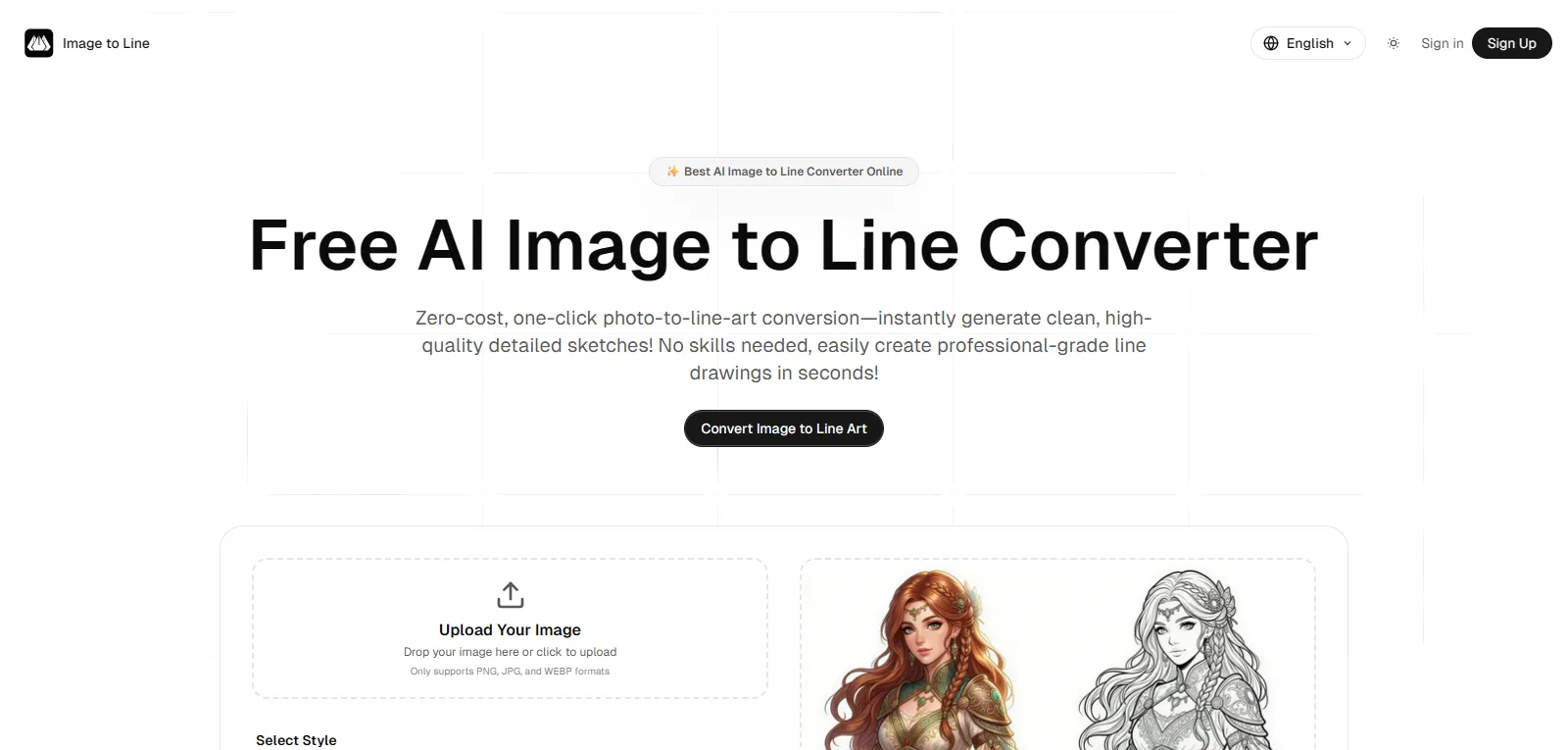 Capture d'écran de Image to Line