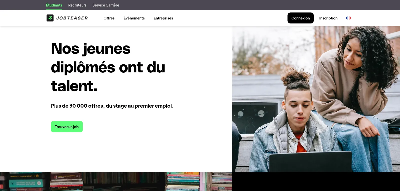 Capture d'écran de JobTeaser