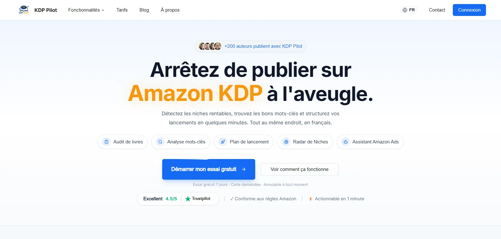 Capture d'écran de KDP Pilot