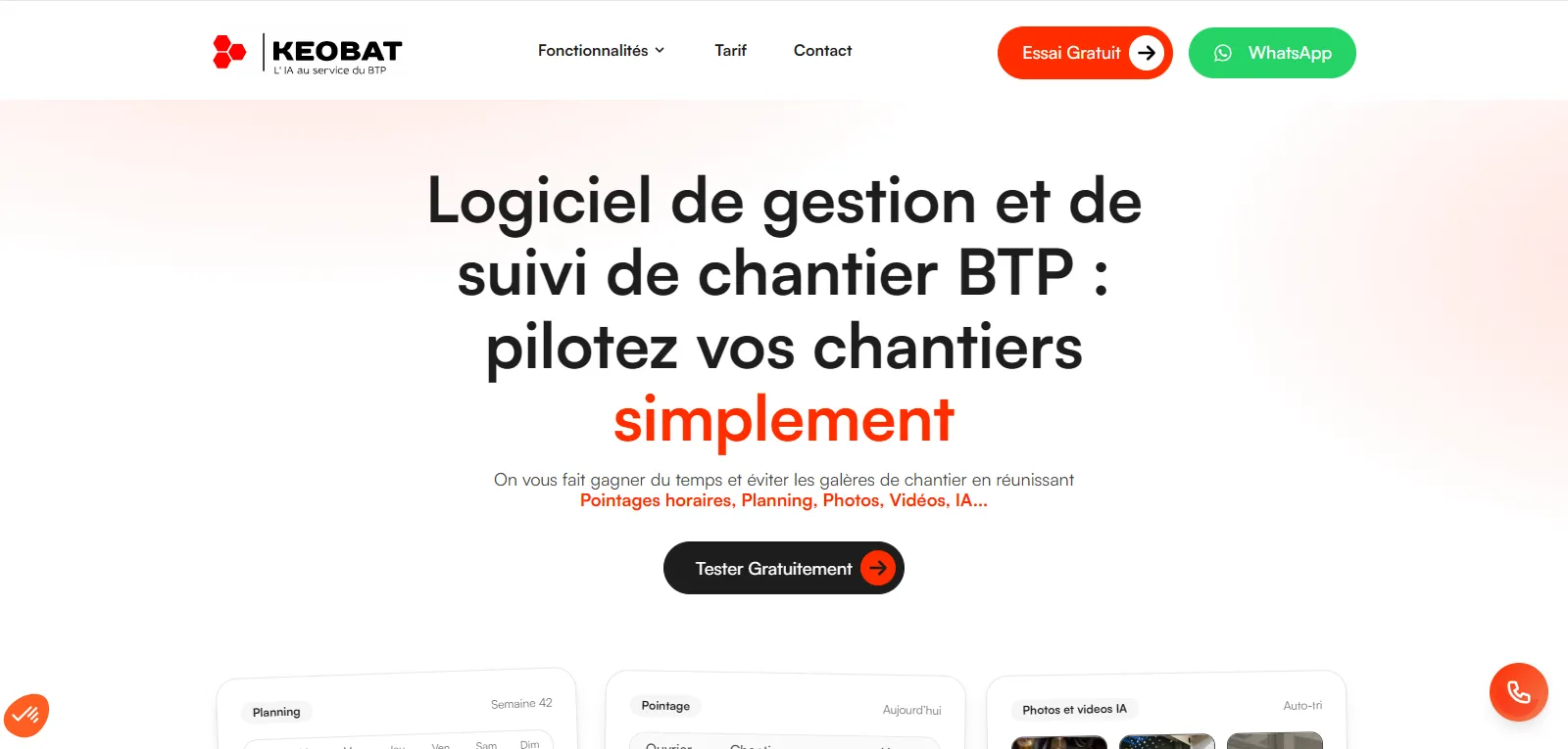 Capture d'écran de KeoBat