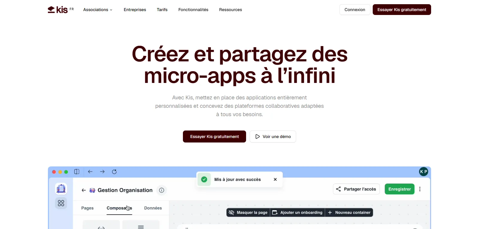 Capture d'écran de Kis