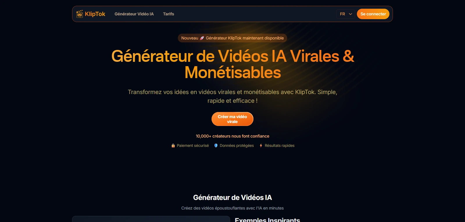 Screenshot de KlipTok