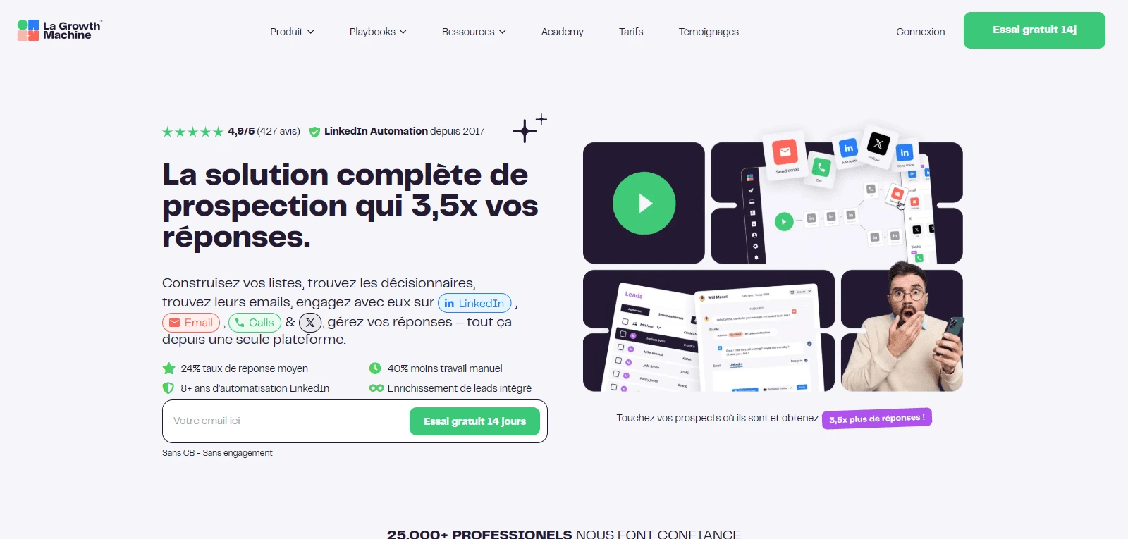 Screenshot de La Growth Machine