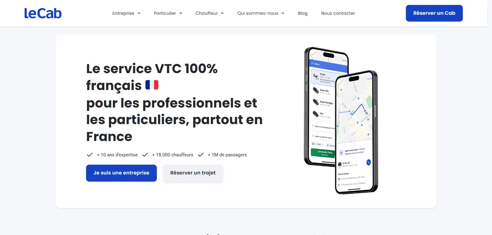 Capture d'écran de LeCab