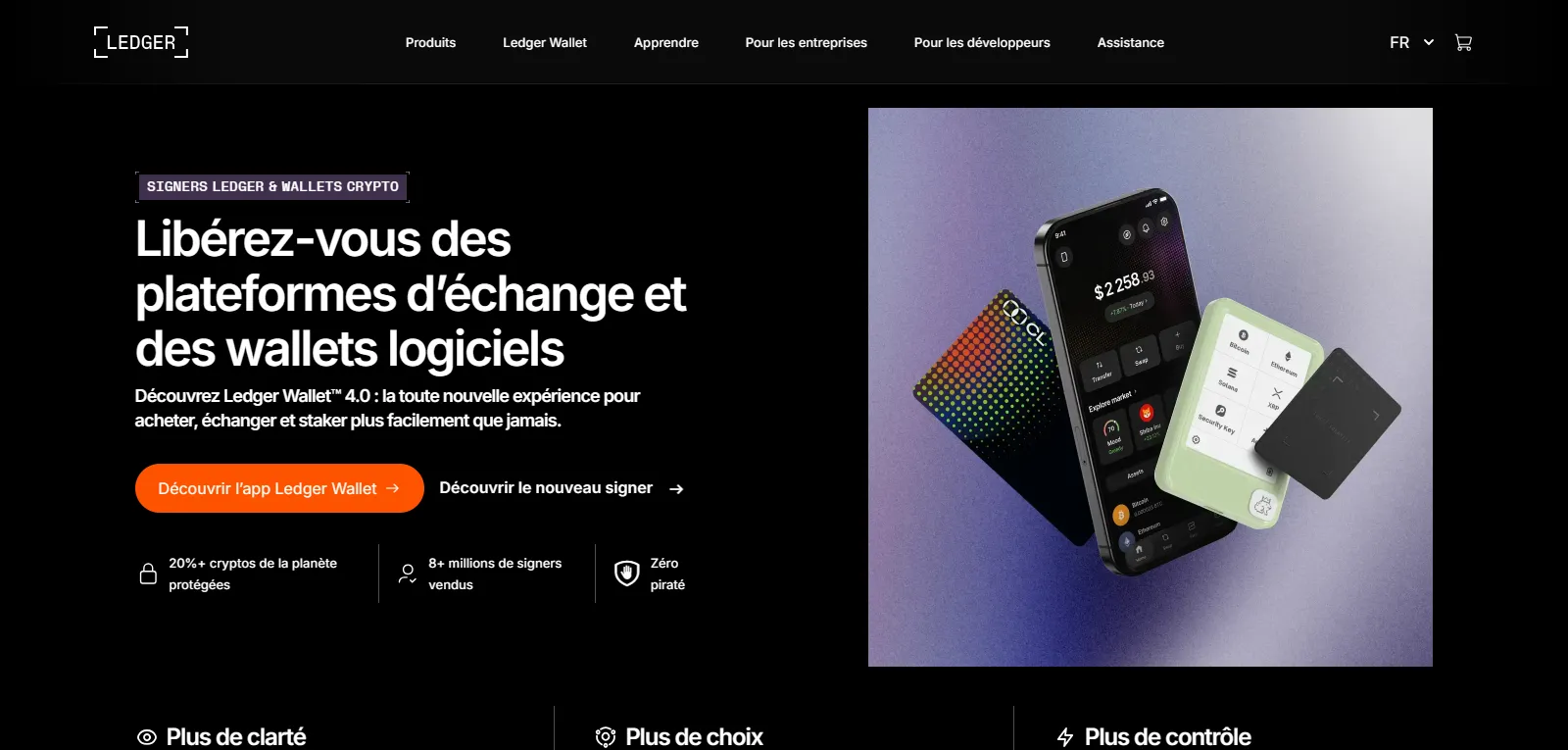 Capture d'écran de Ledger