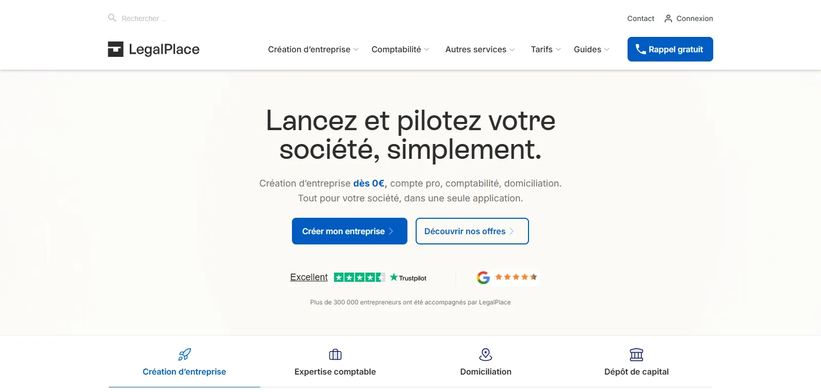 Capture d'écran de LegalPlace