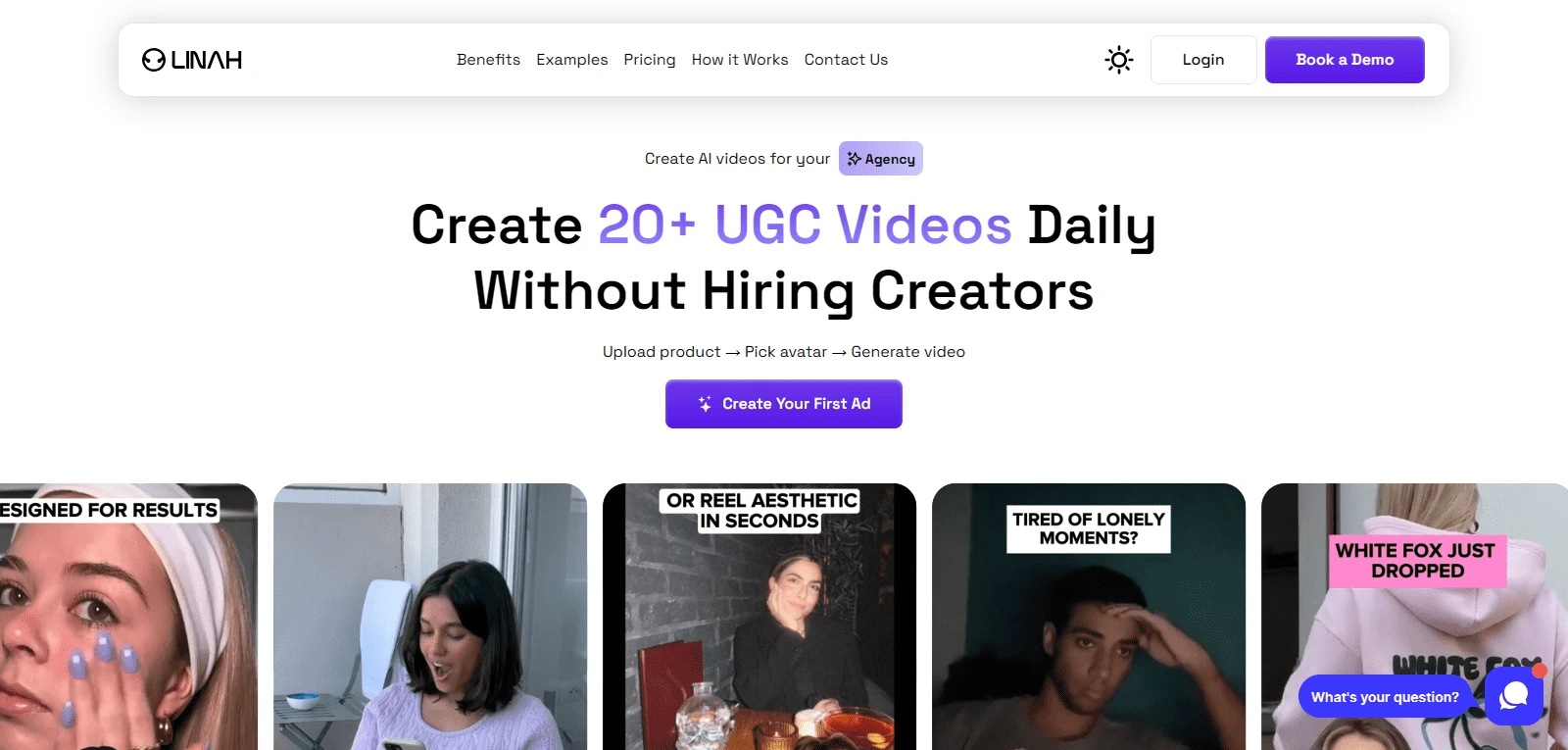 Screenshot de Linah AI