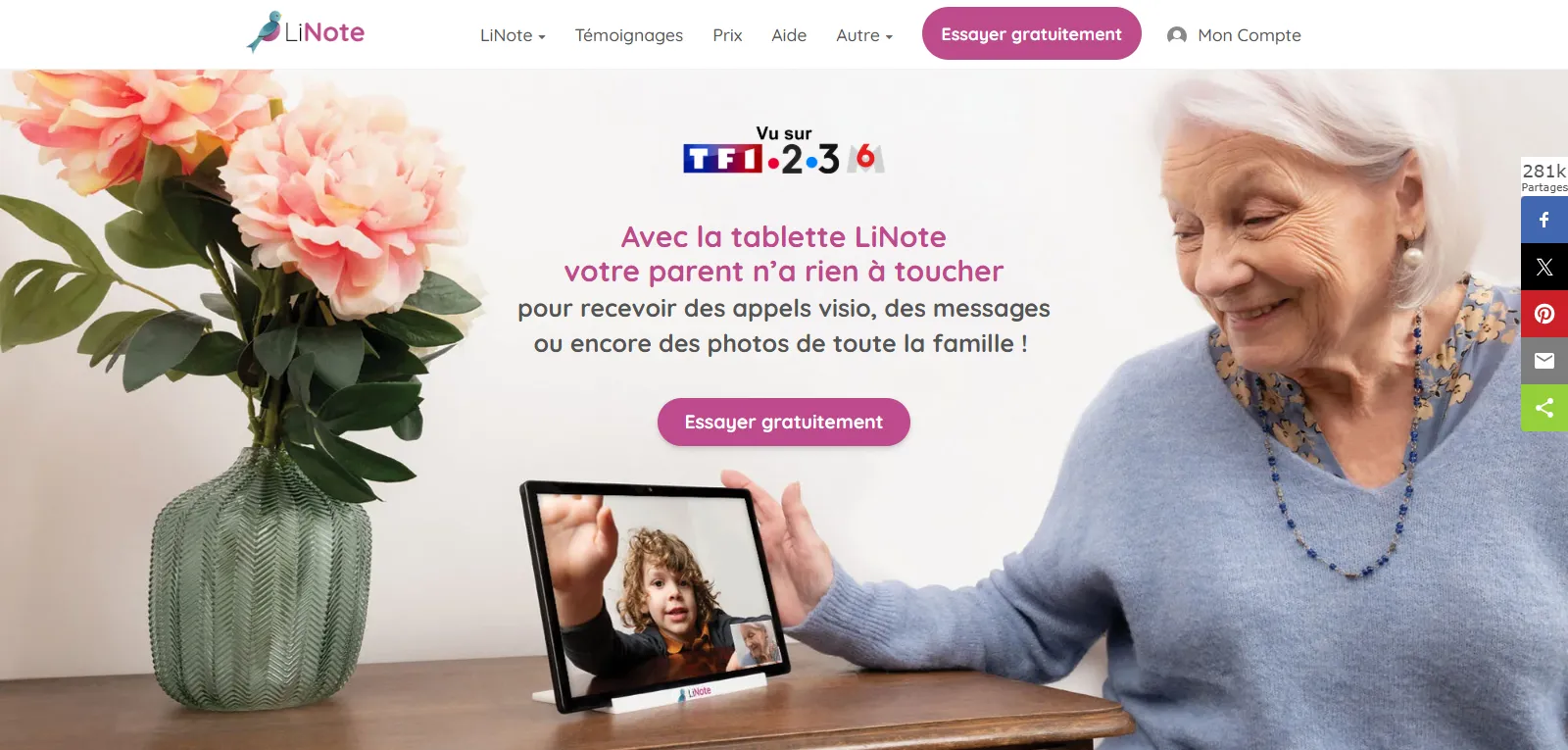 Capture d'écran de Tablette LiNote